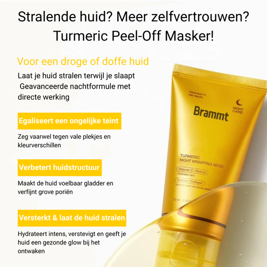 Kurkuma & Kojiczuur + Collageen Nachtmasker